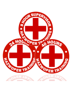 Hazwoper Training Hard Hat Sticker - Qty 25