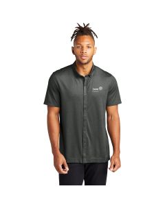 MERCER+METTLE Stretch Pique Full-Button Polo