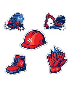 Lane Die Cut Stickers - Pack of 5